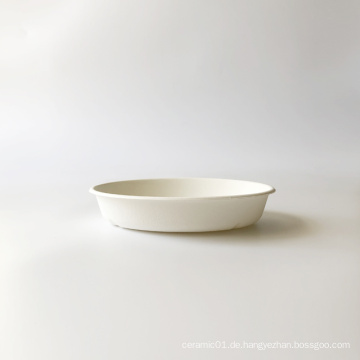 28oz-850 ml Bagasse Ovale Schüssel φ228 mm